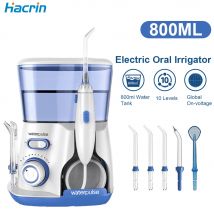 Water Flosser Dental Oral Irrigator Teeth Cleaning High Pressure Water Flosser for Teeth 800ML Mouth Washing Machine with 5x Tip