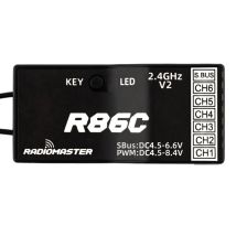 RadioMaster R86C V2 6-Kanal SFHSS-kompatibler PWM-Sbus-Empfänger für PWM-Radio