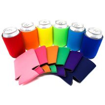 5 stücke Bier Ärmel Camping Können Tasse Soda Abdeckung Neopren Getränk Kühler Tragbare Flasche Outdoor Hülse für Party Hochzeit Geburtstag