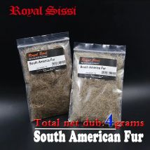 Royal Sissi new hot 2bags set net 4grams natural pale brown Czech nymph dub south America fur long hair fly tying hare dubbing