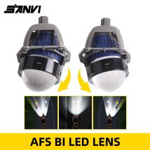 SANVI 3 ''AF02 Bi Proiettore Led AFS Lampada frontale non distruttiva per Hella 3R G5 130W 6 + 3 pezzi Chip lampada Luce a led Accessori auto