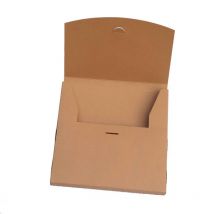Scatola per imballaggio per magliette in carta Kraft da 10 pezzi Scatola regalo per abbigliamento con busta Oarnge marrone nero
