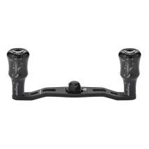 Gomexus Carbon-Rollengriff 95 mm für Daiwa Steeze Tatula und Shimano Curado Baitcasting-Rollen mit 24 mm Carbon F24-Griffknopf