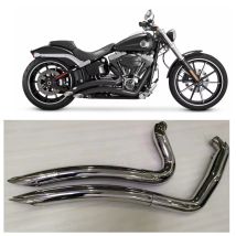 Motorrad Auspuffanlage Schalldämpfer Auspuffrohr Für Harley Softail Breakout Fat Boy Low Rider Street Bob 18-25 Zubehör