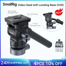 Testa Video fluida per treppiede SmallRig con Base livellante piastra a sgancio rapido CH20 per testa inclinabile Pan svizzera Arca per fotocamera DSLR 4170