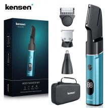 Kensen S16 kit di depilazione professionale 3 In 1 per uomo macchina per tagliare i capelli rasoio per barba tagliacapelli elettrico impermeabile