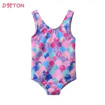 DXTON Girls Swimsuits One Piece Summer Vacation Beachwear Mermaid Shinny Swimwear Bikini Girls Swimsuits Bathing Suits Monokini