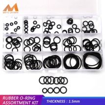 PCP DIY NBR Sealing O-rings Washer Replacement CS1mm 1.5mm 1.9mm 2.4mm Durable Rubber O Rings OD 6-30mm 15 Sizes 150pcs DQ005