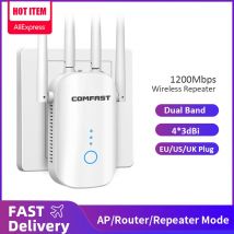 Comfast 1200Mbps Ripetitore WiFi Wireless Booster Dual Band 2.4G/5GHz Amplificatore di Segnale WiFi Extender Router Ripetitore WiFi di Rete