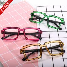 3-teiliges Sonnenbrillen für Damen, Übergröße, trendige Skizzen-Linienform, transparente Schutzbrille für das tägliche Outfit, Party, Reisen, Strand, Berufung