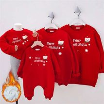 Weihnachten Familie Passenden Outfits Vater Sohn Gepolsterte Pullover Eltern-kind Mutter Tochter Cartoon Tops Herbst Und Winter Kleidung