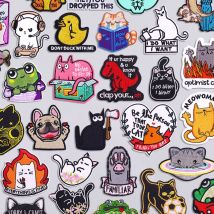 Lustige süße Tier-Applikation zum Aufbügeln für Kleidung, Aufkleber, Cartoon-gestickte Aufnäher auf Kleidung, DIY, Nähen/schmelzbare Abzeichen