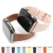 URVOI Lederarmband für Apple Watch Ultra 2 Serie 10 9 8 7 6 SE 54 Armband für iWatch Roségold-Adapter Schnallenarmband 42 46 mm