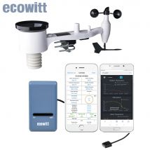Ecowitt GW1101 WLAN-Wetterstation, WS69 Solarbetriebener 7-in-1 Outdoor-Wettersensor-Array und GW1100 WLAN-Gateway