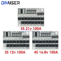 3s/4s/5s Bms 12v 16,8v 21v 3,7v 100a Li-Ion Lmo Ternäre Lithium Batterie Schutz Platine Li-polymer Balance Laden