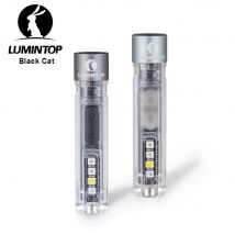 Latarka EDC LED z materiału PC, brelok, latarka kempingowa, ładowana przez USB-C, lampa z oświetleniem UV RGB, magnetyczny dół, latarka robocza