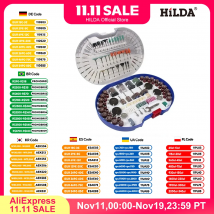 HILDA Rotary Tool Accessories for Easy Cutting Grinding Sanding Carving and Polishing Tool Combination For Hilda Dremel