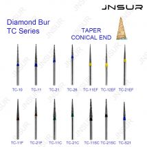 5 pz/pacco Conico Dentale Frese Diamantate TC Punte Dentali Per Manipolo Ad Alta Velocità Dental Lab Tecnico Odontoiatria Fornitura di Materiali