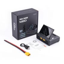 ToolkitRC M8D 1600W 50A cargador DC Balance pantalla táctil 65W carga rápida canales duales para batería Lipo 1-8S para coche Dron Rc FPV