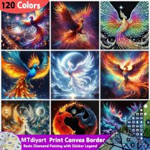 Phoenix Fantasy Diamant Malerei Harz 120 Farben Aufkleber Legende Tier Diy Mosaik Kunst Geschenk Set Home Decor Strass Bilder