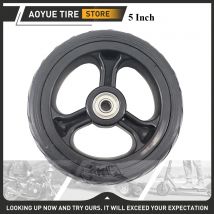 5 Zoll 5x1,5 langlebiges Hinterrad Roller Vollreifen für Elektroroller Vollreifen Ganzes Rad mit Radnabe Gummiteil