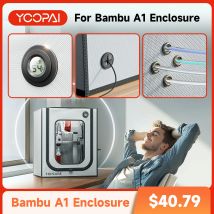 Custodia per stampante 3D YOOPAI per stampante 3D Bambu A1 copertura per stampante 3D ignifuga con luce LED a temperatura costante