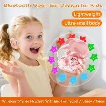 Bluetooth-Headset mit offenem Ohr für Kinder, 5.4, Stereo-Musik, kabellose Kopfhörer, Mikrofon, Touch-Control-Kopfhörer für Studienspiele, Reisen