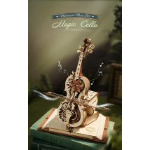 ROBOTIME Puzzle 3D in Legno per Adulti Kit Modello di Scatola Musicale Fai da Te per Costruire Kit di Costruzione di Autoassemblaggio Torre di Controllo dell'Aereo