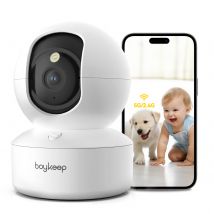 BoyKeep 3MP 5G/2.4GHz WiFi Indoor Home Security IP Smart Baby Monitor Camera Automatic Tracking 24/7 Video Surveillance Camera