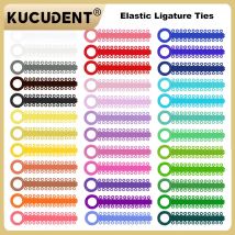 40 Stück/Beutel Dentale kieferorthopädische elastische Ligatur Krawatten Gummibänder O-Ring für Zahnspangen Elastomere Zahnheilkunde Materialien behandelt