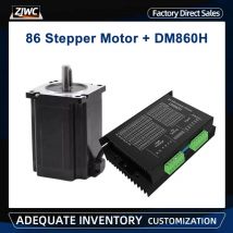 1 Set NEMA34 Schrittmotor 4,5 N.m/8,5 N.m/12 N.m 14mm Keilnut 5mm + 1pc DM860H Schrittmotor Antrieb Für CNC 3D Drucker