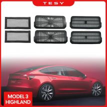 Per 2024 Tesla Modello 3 Highland Sotto Il Sedile Posteriore Air Vent Protegge La Copertura Anti-blocco Sedile Posteriore Griglia di Uscita Protezione Accessorie