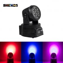 LED Wash 7x12W RGBW Testa mobile 7x18w RGBWA Luci UV per feste per discoteca DJ KTV Illuminazione scenica a LED DMX512