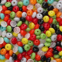 30-50 Teile/beutel Natürliche Glas Fliegende Scheibe Perlen Handgemachte DIY Schmuck Armbänder Ohrringe Kandi Schmuck Zubehör Materialien