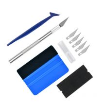 Car Wrapping Tool Automotive Scraper Cutter Wrap Tool Kit Cutter und Eckabzieher für die Autoverpackung