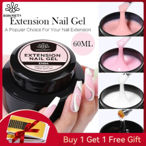 BORN PRETTY 60/30ml Hard Jelly Extension Nail Gel Polish French Nails Nude Pink White Clear Nail