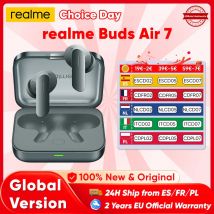 realme Buds Air 7 Słuchawki bezprzewodowe Bluetooth do smartfonów realme GT7 Pro realme 14 Pro Plus 52 godziny pracy na baterii