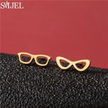 Einzigartige lustige Sonnenbrille Ohrringe Edelstahl Metall Brille Ohr stecker für Frauen Mädchen Alltags schmuck pen dientes mujer