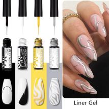 2/4/6pcs Liner Gel Smalto per unghie Set Gel UV semipermanente Pittura fai da te Disegno Manicure Vernice Nail Art Linea Gel Forniture per unghie