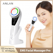 ANLAN EMS massaggiatore facciale Pro massaggio Lifting del viso ringiovanimento della pelle impacco caldo freddo pulizia profonda del viso dispositivo di bellezza per la cura della pelle