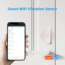Tuya Smart WiFi Vibration Sensor Real Time Monitor Home Security Alarm APP Control Works with Alexa Google Home