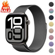 Milanaise-Loop-Armband für Apple Watch Band 46 mm 44 mm 45 mm 42 mm 40 mm 41 mm Correa-Armband iWatch Serie 11 10 9 8 SE 7 6 5 Ultra 2