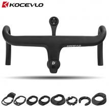 KOCEVLO rower szosowy pełny mostek z włókna węglowego zintegrowana kierownica rowerowa do 28.6mm z przekładkami części rowerowe akcesoria