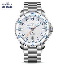 Seagull  seria Ocean Pro Men zegarek do nurkowania lodowe skrzydło śnieg 300M wodoodporny świecący kalendarz 43.5mm szafirowy Metal Strap1212