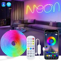 DC5V USB Neon RGB Streifen LED Licht Tuya WiFi Smart Streifen Licht IP67 Wasserdichte RGB DIY Flexible Band Traum 16 farbe Für Alexa