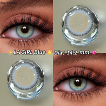 Bio-essence Jährliche farbige Kontaktlinsen für Augen Natural Eye La Girl Graue Kontaktlinsen Blaue Linsen Modelinsen 2ST