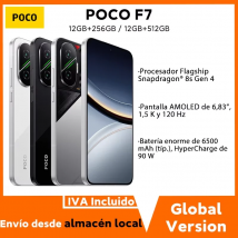Versión Global POCO F7 5G Snapdragon 8s Gen 4 Cellphone 50MP Dual Camera 6.83'' 1.5K Display IP68 6500mAh 90W HyperCharge