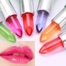 Aloe Vera Lippenstift, Lippentönung, Farbwechsel, Gelee-Lippenstifte, Lippenbalsam, feuchtigkeitsspendend, feuchtigkeitsspendend, dauerhaftes Make-up, Lippenstift, Kosmetik