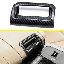 For Toyota Highlander Kluger 2020 2021 2022 2023 2024 2025 ABS Carbon Fiber Interior Armrest Box Handle Cover Trims
