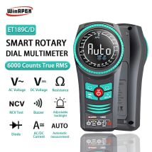 Winapex 189C Smart Rotary Dial Multimeter AUTO NCV 6000 Count True RMS Multimeter Überlastschutz Haushaltsgeräte Test